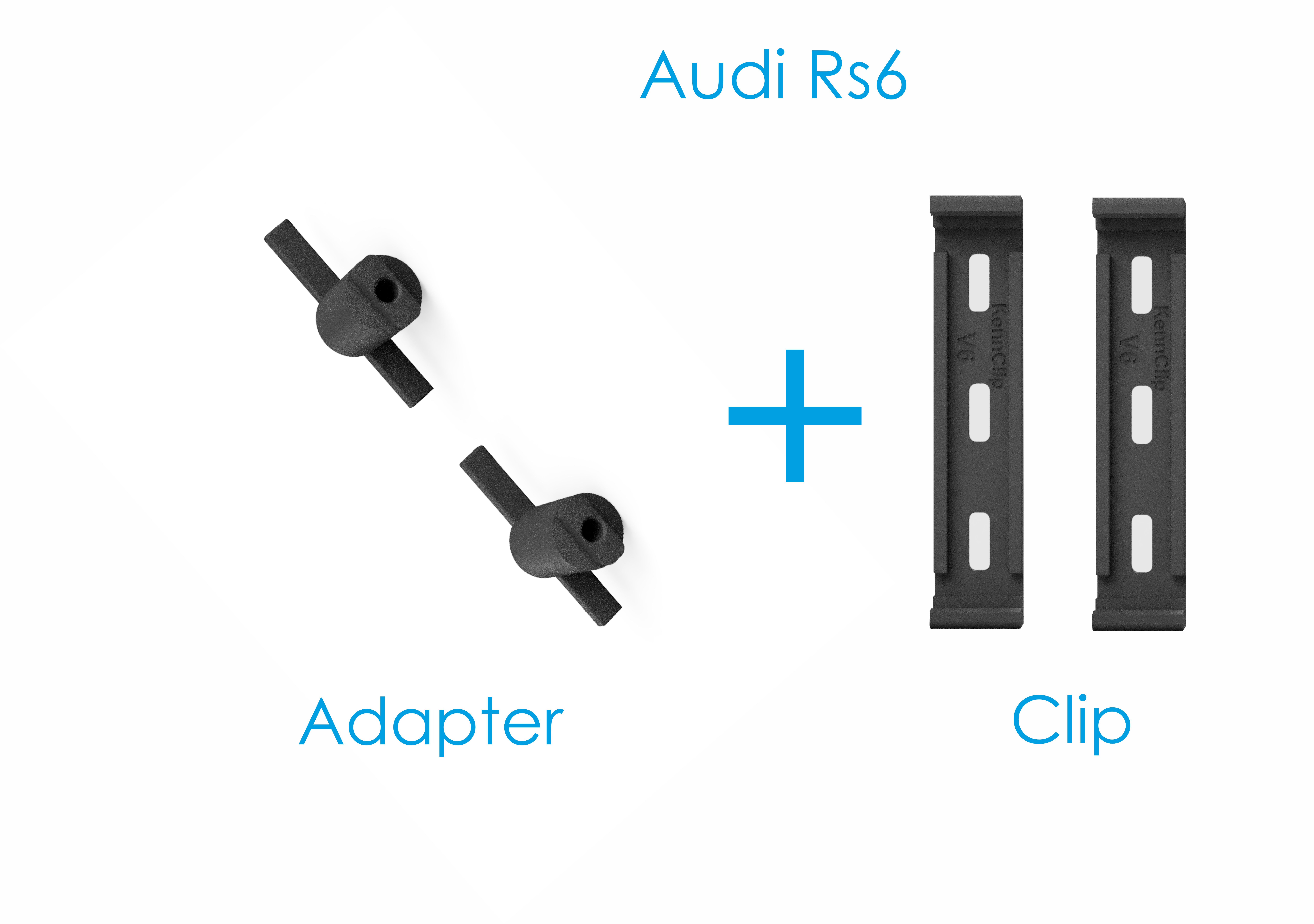 Audi RS Wabengrill Kennzeichen Adapter