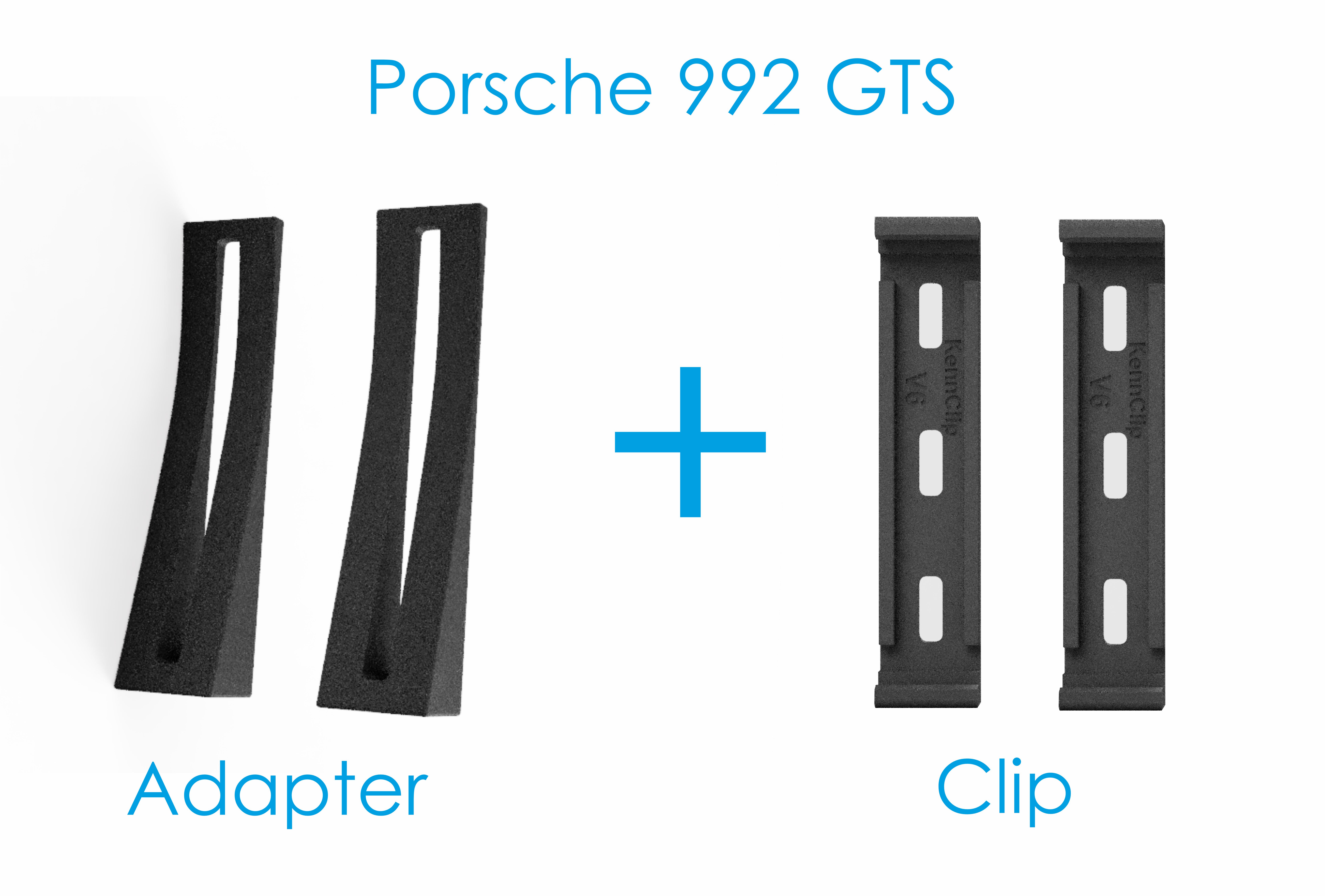 Porsche 911 | 992 Kennzeichen Adapter