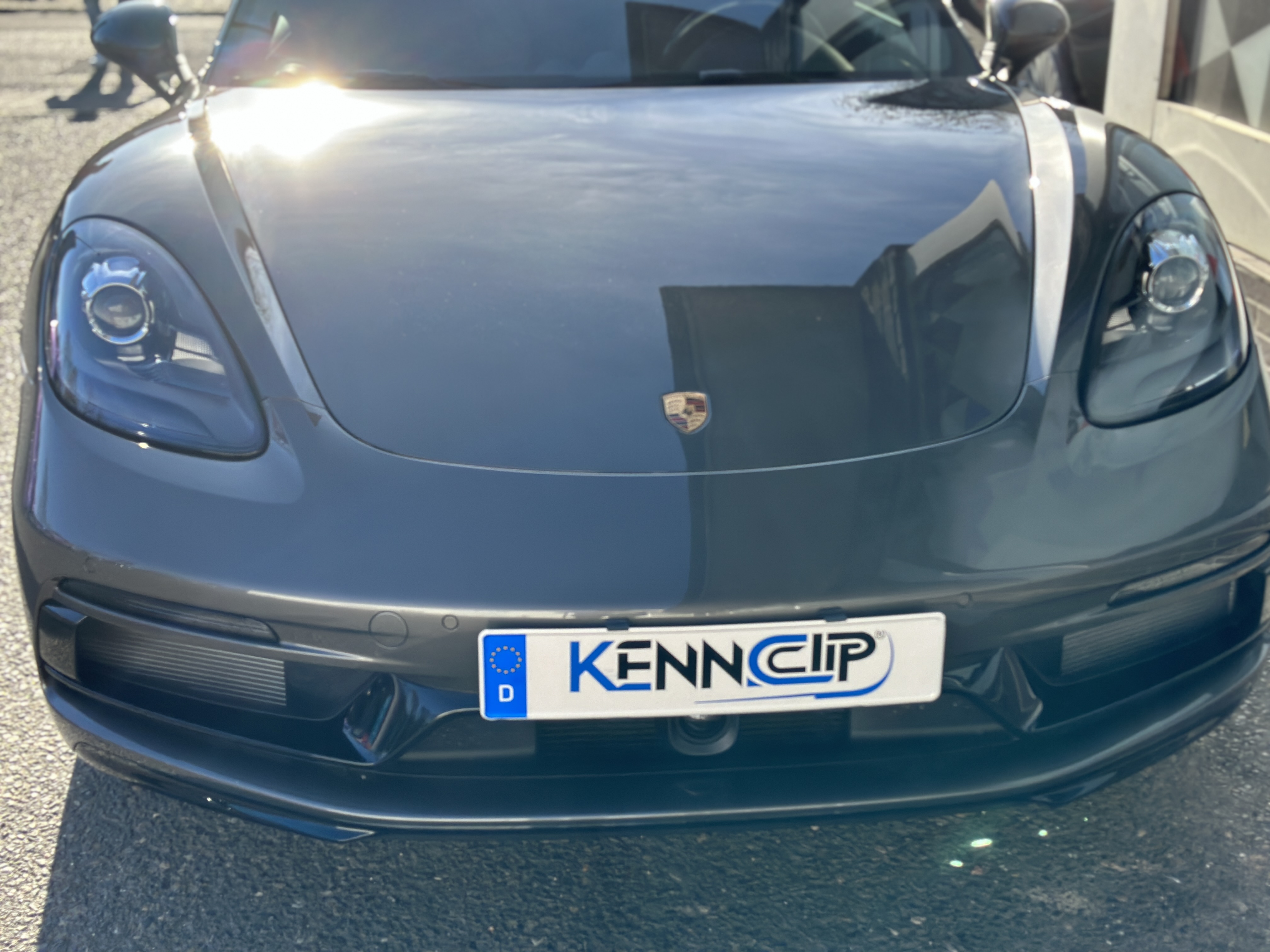 Porsche 718 Kennzeichen Adapter
